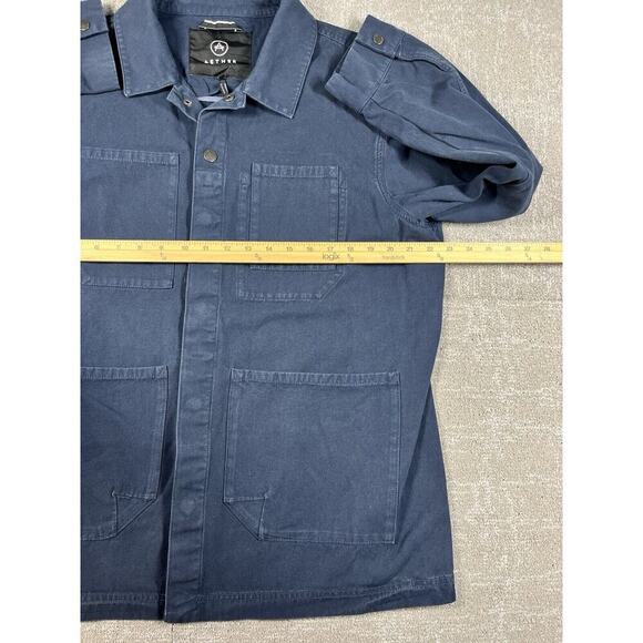 Aether Utility Jacket Men’s Sz XL Canvas Chest & Hand Patch Pockets Snaps - Picture 2 of 7